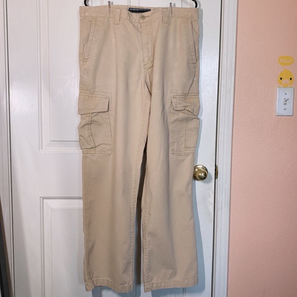 Old Navy Tan Loose Cargo Pants Multiple Functional Pockets | 34W/32L
